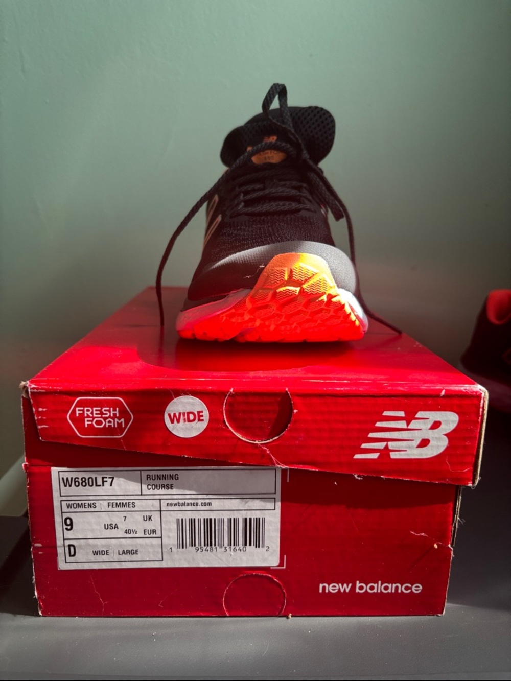 New Balance Women’s Black & Coral Athletic Running Shoes Size 9 WIDE - Picture 7 of 7